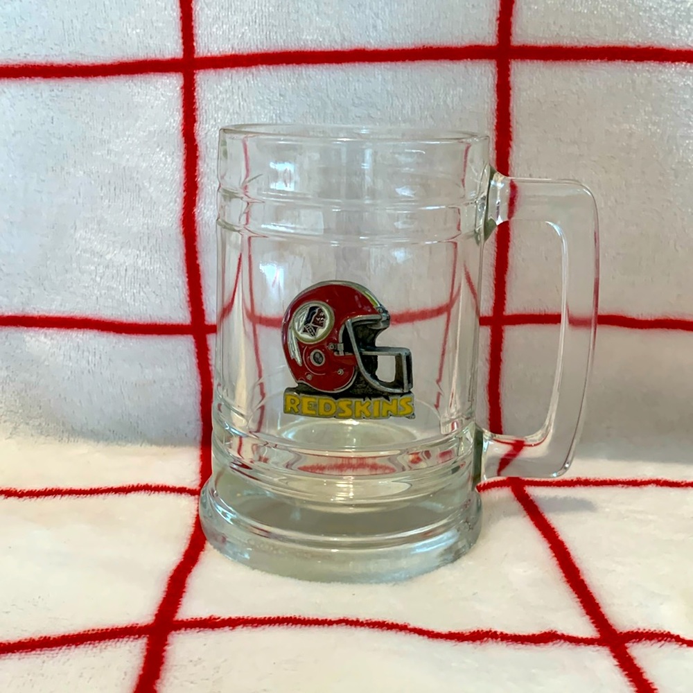 NFL Redskins Beer Stein Mug Glass